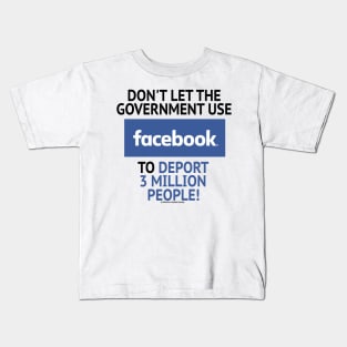 Government Using Facebook Kids T-Shirt